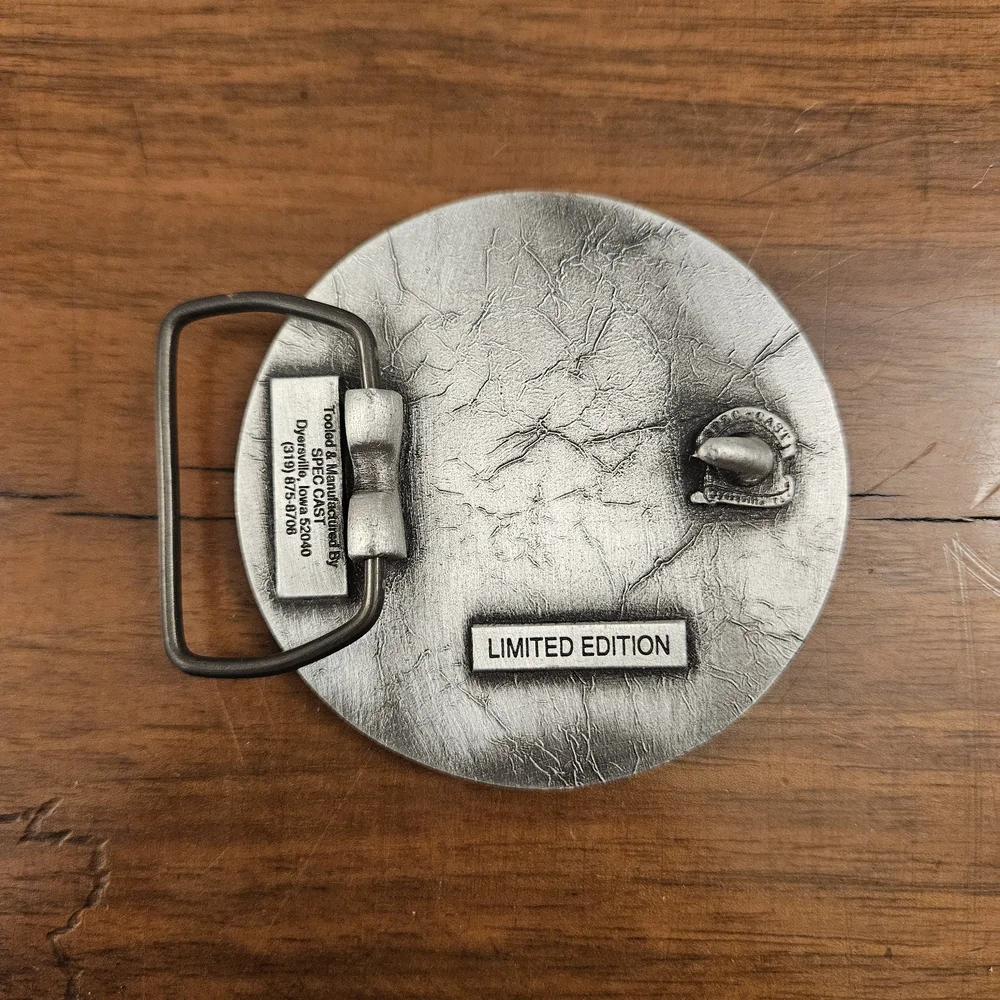 Vintage John Deere Company‎ Belt Buckle Minneapolis 100 Years Plow Silver Tone